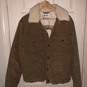 Acne Studios “Beat” Corduroy Khaki Jacket